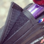 Fixation sur le toptube par un manchon velcro de 50mm
